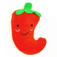 Игрушка для собак &laquo;Перец чили&raquo; с пищалкой, 11 см, красная