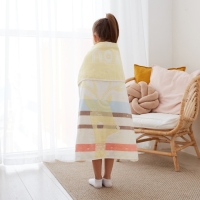 Полотенце детское Крошка Я "Magic" 95х100&plusmn;5 см, цвет жёлтый, 100% хлопок, 280 г/м2