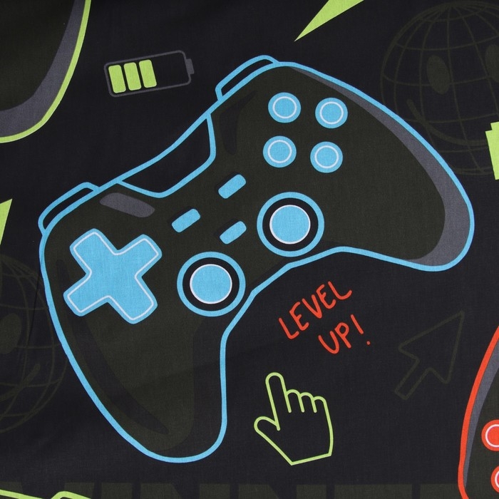 Комплект постельного белья Комплект постельного белья "Этель" 1,5 сп Game over 143х215 см, 150х214 см, 50х70 см -1 шт, 100 % хлопок