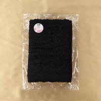 Кружевная эластичная ткань, 240 мм &times; 23 &plusmn; 1 м, цвет чёрный