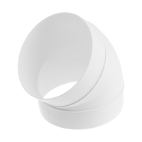 Отвод ZEIN, круглый, вентиляционный, d=125 мм, 45° Отвод ZEIN, круглый, вентиляционный, d=125 мм, 45°