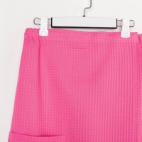 Полотенце банное Этель &laquo;Парео&raquo; с карманом 80*140 см. цв. ягодный, 100% хл, вафля 240 г/м2