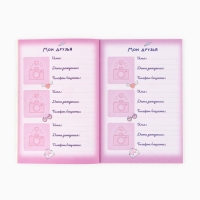 Личный дневник для девочки А5, 50 л. &laquo;Мой личный дневник. Сердечки&raquo;