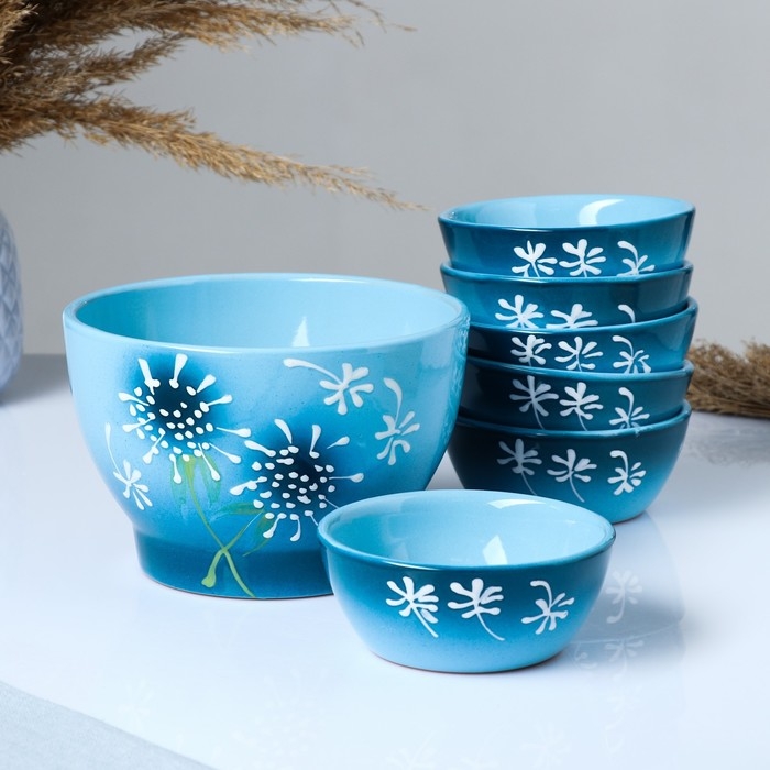 Набор салатников Набор салатников "Лето" 6х0,2л / 1х1л, расторопша