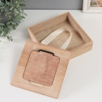 Шкатулка дерево под роспись "Квадрат" 20,5х20,5х5 см Шкатулка дерево под роспись "Квадрат" 20,5х20,5х5 см