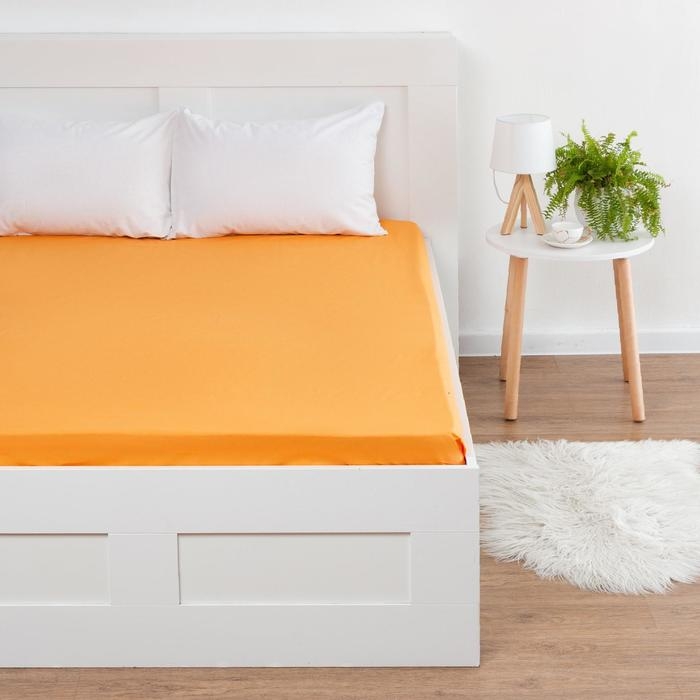 Простыня на резинке Этель &laquo;Папайя&raquo; 140х200х25+-2см