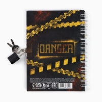 Записная книжка на замочке А6, 50 л &laquo;Секретные материалы&raquo;