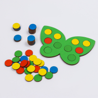 Мозаика &laquo;Бабочки&raquo;, 4 бабочки, 40 кружков d= 2 см