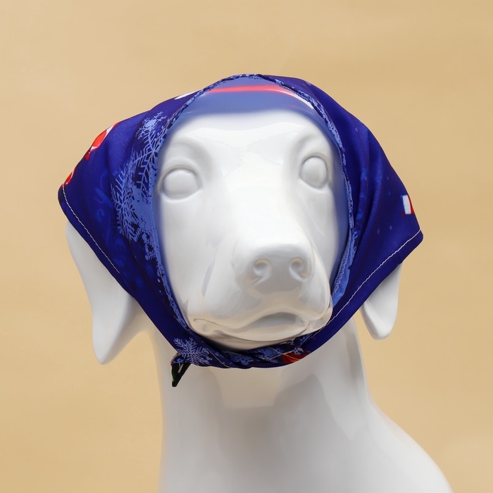 Новый год. Бандана для животных Новый год. Бандана для животных "Новогодняя", размер L (ОШ до 62 см)