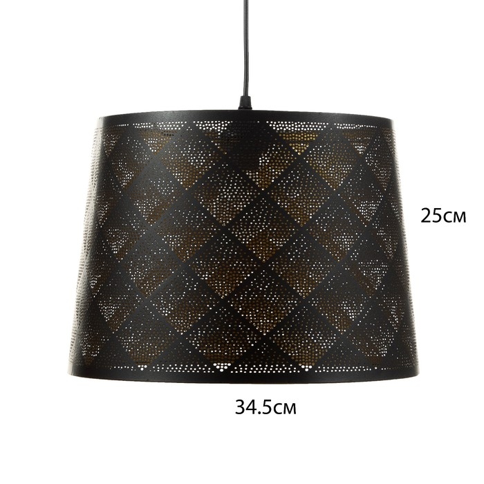 Светильник BayerLux Светильник BayerLux "Ромбы" Е27 40Вт черный золото 35х35х25-90см