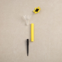 Садовый светильник на солнечной батарее &laquo;Цветок жёлтый&raquo;, 6 &times; 29 &times; 6 см, 1 LED, свечение белое