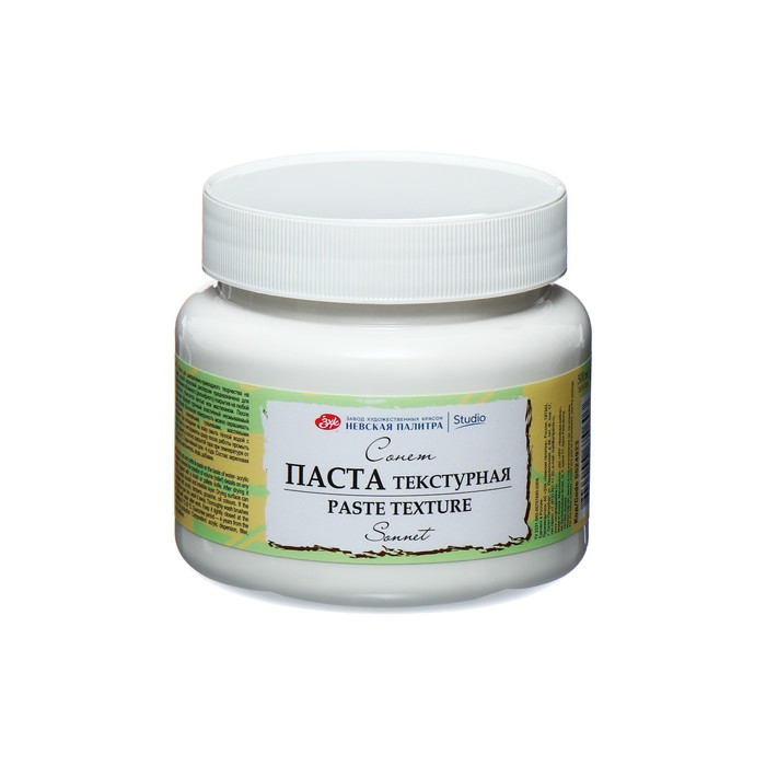 Паста текстурная ЗХК Паста текстурная ЗХК "Сонет", 500 мл, белая тонкая, акриловая