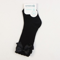 Гольфы Крошка Я «Бантик» 8-10 см, черный Гольфы Крошка Я «Бантик» 8-10 см, черный