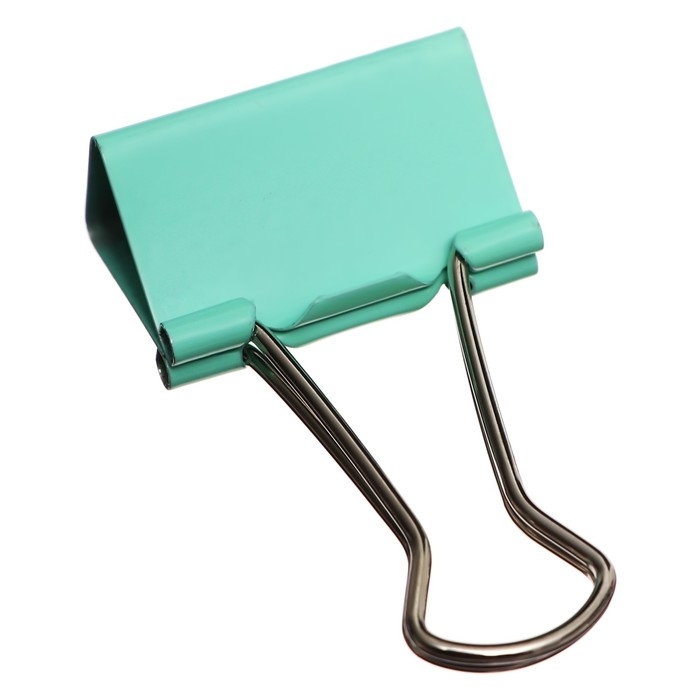 Набор зажимов для бумаг ErichKrause Набор зажимов для бумаг ErichKrause "Pastel Bloom", 32 мм, 9 штук, мятные, в пластиковой коробке