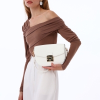 Сумка женская на клапане, TEXTURA, маленький размер, цвет белый Сумка женская на клапане, TEXTURA, маленький размер, цвет белый