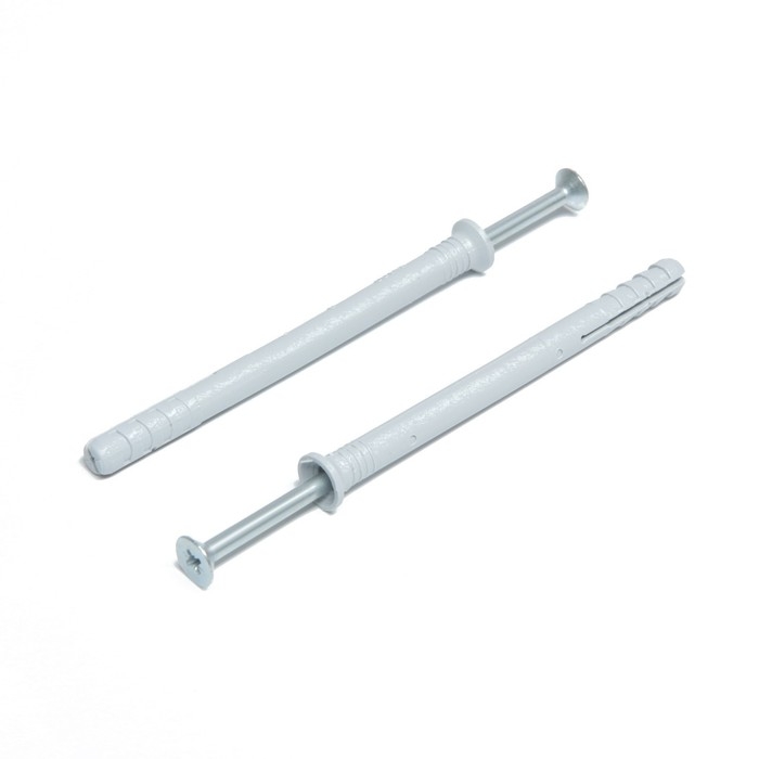 Дюбель-гвоздь "ТУНДРА", распорный, нейлоновый, потайная манжета, 8х100 мм, 50 шт