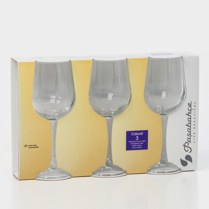 Набор стеклянных бокалов CASUAL, 290 мл, 3 шт Набор стеклянных бокалов CASUAL, 290 мл, 3 шт
