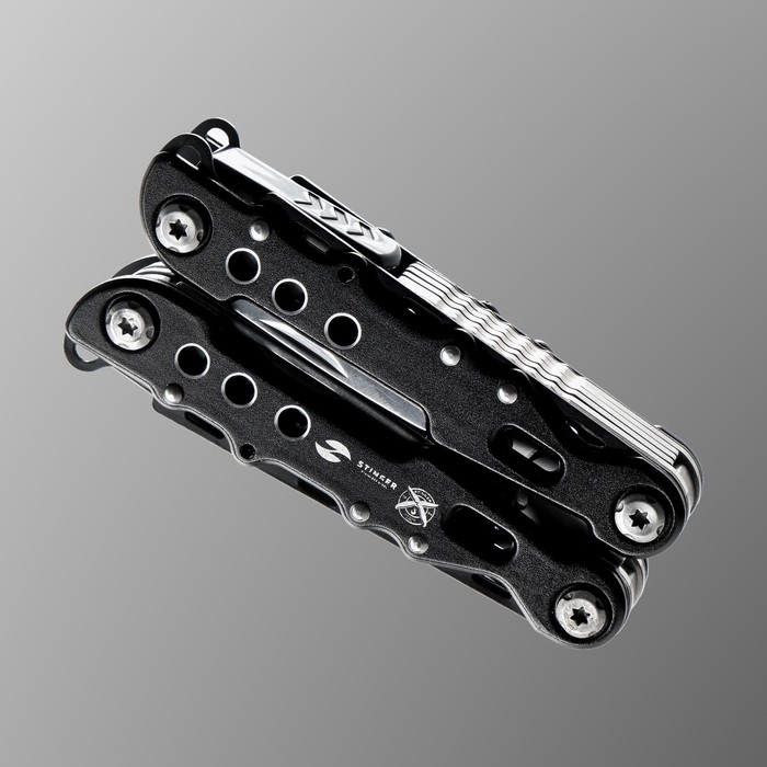 Мультитул Stinger с нейлоновым чехлом, 9 функций, сталь, алюминий, чёрный Мультитул Stinger с нейлоновым чехлом, 9 функций, сталь, алюминий, чёрный