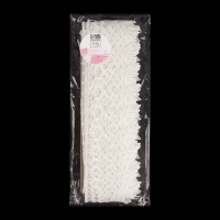 Кружево гипюровое, 65 мм &times; 9 &plusmn; 0,5 м, цвет белый