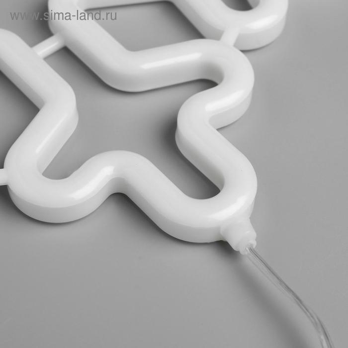 Светодиодная фигура &laquo;Снежинка&raquo; 30 см, пластик, 220 В, свечение мульти