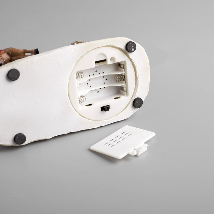 Светодиодная фигура &laquo;Упряжка Деда Мороза&raquo; 38 &times; 12 &times; 10 см, полистоун, батарейки ААх3 (не в комплекте), свечение мульти