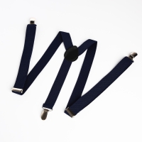 Подтяжки взрослые, ширина 2,5 см, цвет тёмно-синий Подтяжки взрослые, ширина 2,5 см, цвет тёмно-синий