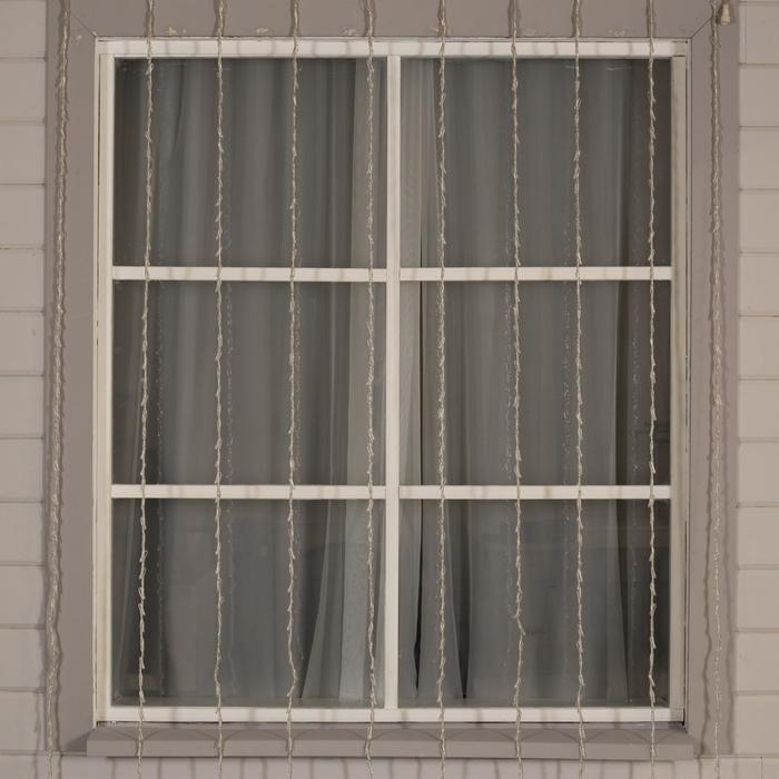 Гирлянда &laquo;Водопад&raquo; 2 &times; 3 м, IP44, УМС, прозрачная нить, 800 LED, свечение белое, 8 режимов, 220 В