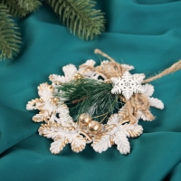 Украшение ёлочное "Венок ретро" 11х10 см Украшение ёлочное "Венок ретро" 11х10 см