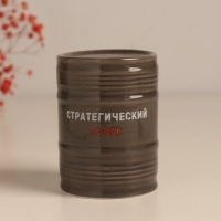 Копилка керамика "Я ♥нефть. Стратегический запас" чёрная 6,5х6,5х9 см Копилка керамика "Я ♥нефть. Стратегический запас" чёрная 6,5х6,5х9 см