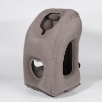 Подушка надувная, 50 &times; 35 &times; 30 см, в чехле, цвет серый