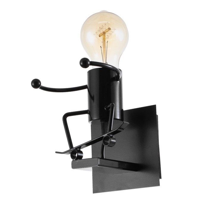 Бра Бра "Человечек" E27 40Вт черный 14х14х17 см