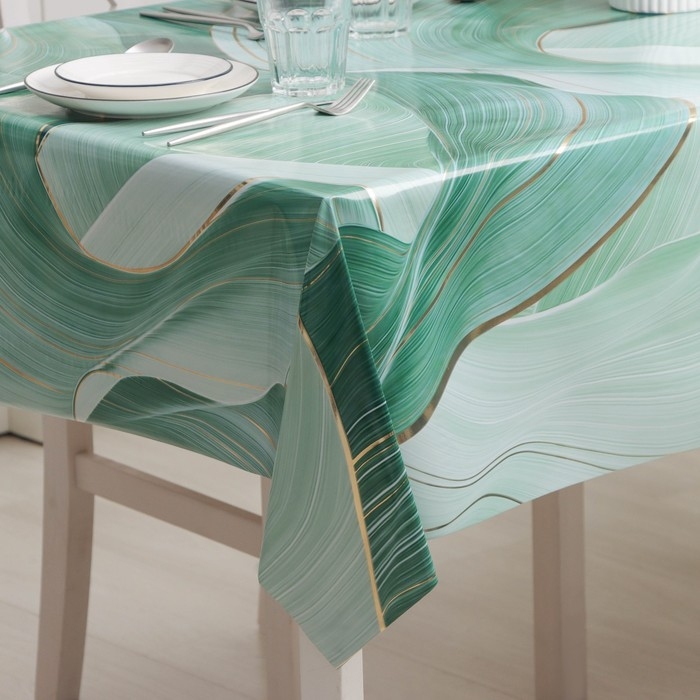 Клеёнка на стол Доляна &laquo;Спокойствие&raquo;, на нетканой основе, ширина 137 см, толщина 0,2 мм, рулон 20 м