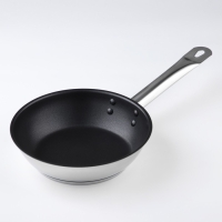 Сковорода &laquo;Общепит&raquo;, d=20 см, толщина корпуса 0,6 мм, дно 3,5 мм, с теплораспределительным слоем, антипригарное покрытие, индукция