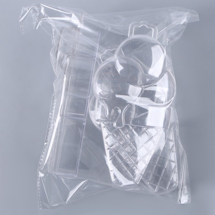 Основа для творчества и декорирования &laquo;Рожок мороженое&raquo;, набор 3 шт., размер 1 шт. &mdash; 14 &times; 7 &times; 3,5 см