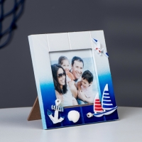 Фоторамка "Морской стиль", для фото 9*9см Фоторамка "Морской стиль", для фото 9*9см