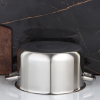 Кастрюля цельнотянутая &laquo;Профи&raquo;, 9 л, d=28 см, металлическая крышка