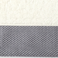 Полотенце махровое Love Life "Honey" 50*90 см, молочный, серый, 100% хл, 450 гр/м2