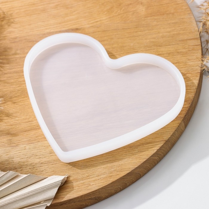 Молд Доляна «Сердце», силикон, 15×13×1 см, прозрачный Молд Доляна «Сердце», силикон, 15×13×1 см, прозрачный