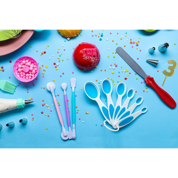 Набор мерных ложек Доляна &laquo;Тепло&raquo;, 6 шт: 0,62/1,25/2,5/5/7,4/15 мл, цвет МИКС