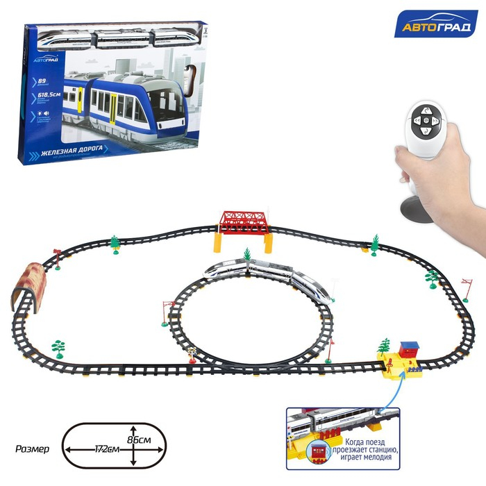 Железная дорога «Метро», радиоуправление, световые и звуковые эффекты Железная дорога «Метро», радиоуправление, световые и звуковые эффекты