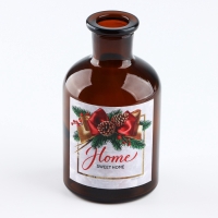 Ваза для цветов новогодняя Sweet home, стекло, 125 мл Ваза для цветов новогодняя Sweet home, стекло, 125 мл