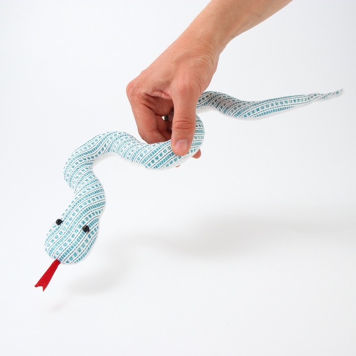 Мягкая игрушка Мягкая игрушка "Змея" с принтом, 40 см, цвет МИКС