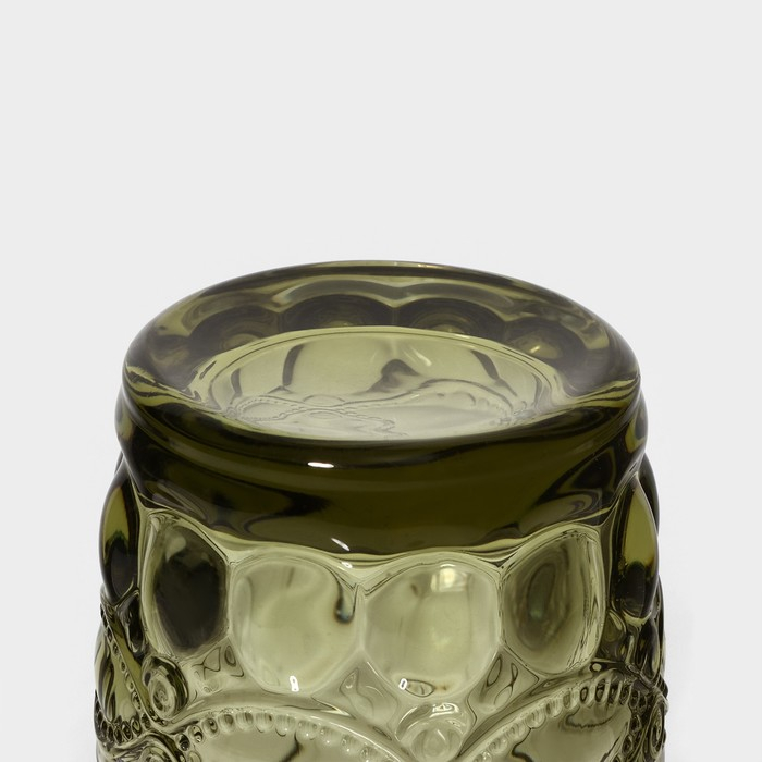 Набор стаканов стеклянных Magistro &laquo;Ла-Манш&raquo;, 350 мл, 8&times;12,5 см, 6 шт, цвет зелёный