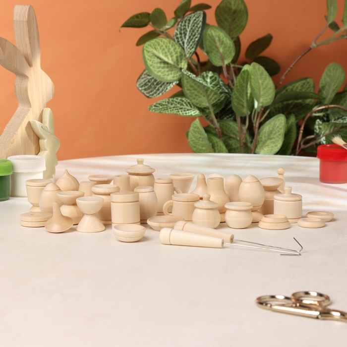 Набор заготовок для творчества "Бирюльки" 33шт. в мешочке