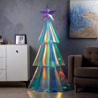 Светодиодная фигура &laquo;Ёлка со звездой&raquo; 85 &times; 165 &times; 85 см, пластик, 220 В, свечение белое