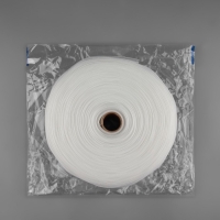 Шторная лента классическая, органза, 6 см, 50 &plusmn; 1 м, цвет прозрачный/белый