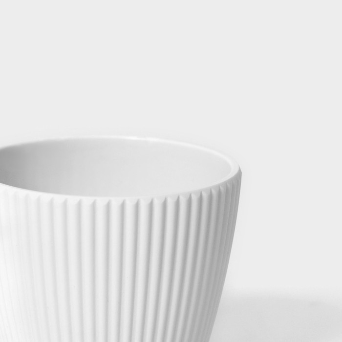 Кашпо для цветов &laquo;Рифф&raquo;, пластик, 450 мл, цвет МИКС