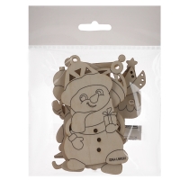 Заготовки для творчества на новый год &laquo;Снеговики&raquo;