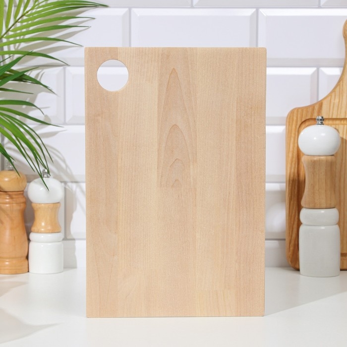 Доска разделочная деревянная Доска разделочная деревянная "Классика" 30х20х1,8 см береза