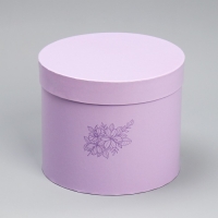 Набор шляпных коробок 3 в 1, упаковка подарочная, &laquo;Цветы&raquo;, 16 х 16 х 14‒20 х 20 х 17 см